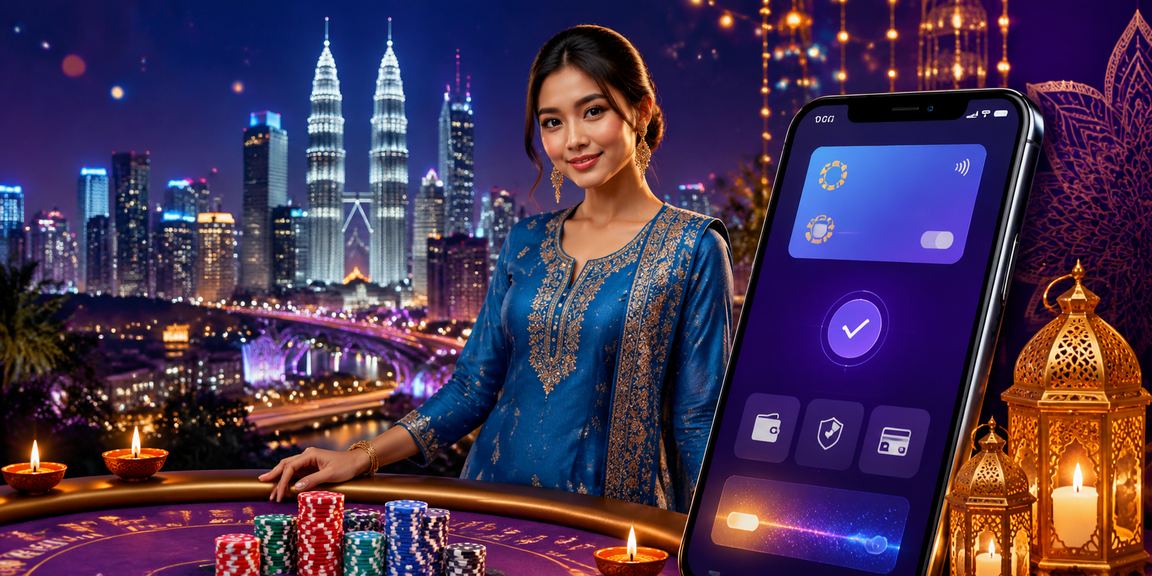 Pemain menggunakan kasino dan sukan mudah alih dn99 berbaju kurung di Kuala Lumpur